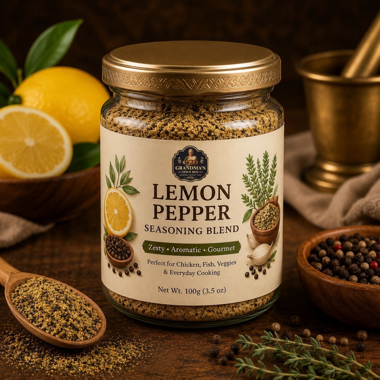 Lemon Pepper Seasoning Blend